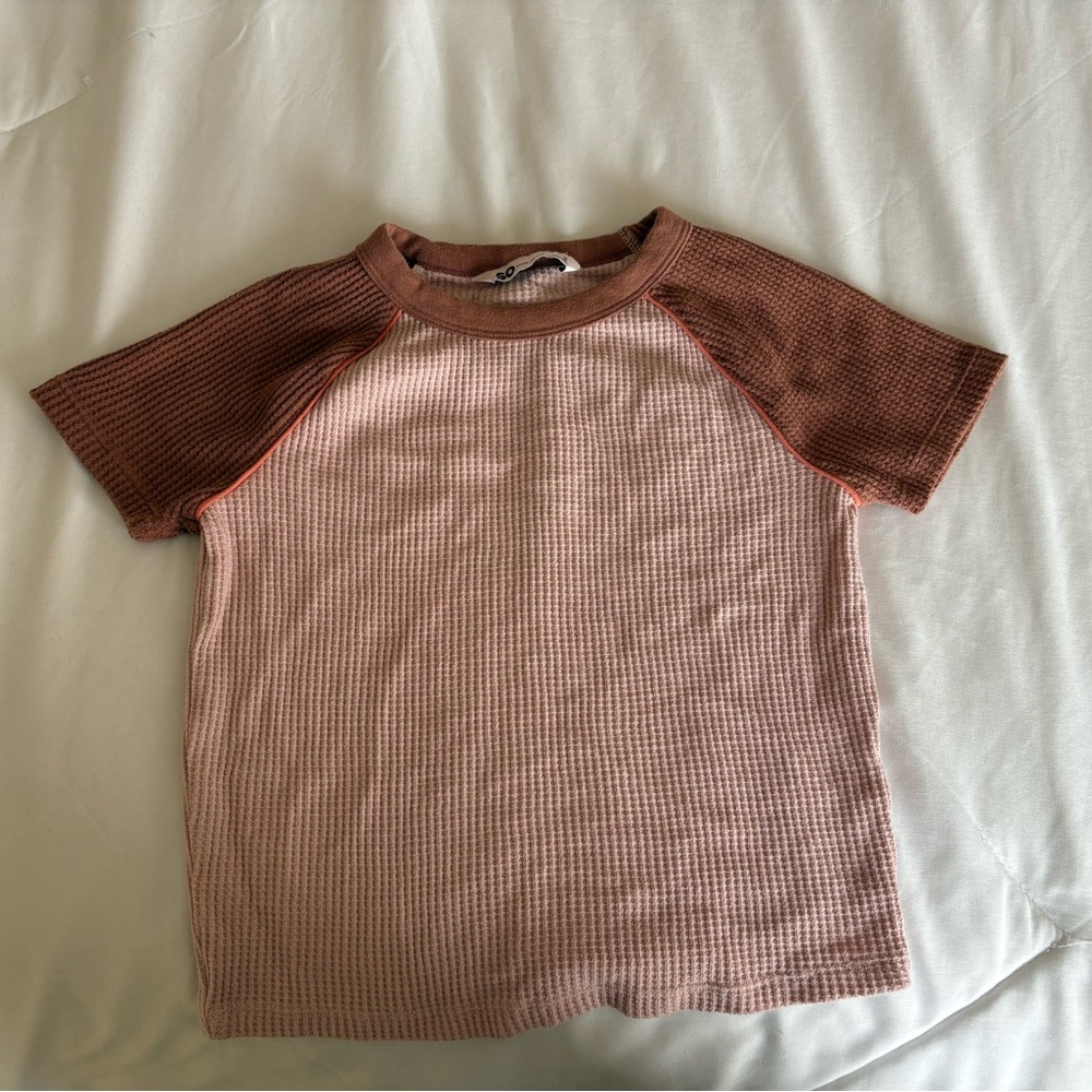 SO Brown and Tan Short Sleeve Tees Casual Collection